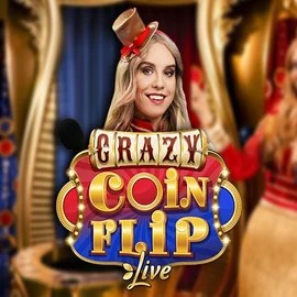Crazy Coin Flip slot visual from Evolution available on goldenpandaa.nl