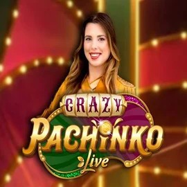 Crazy Pachinko online game logo by Evolution on goldenpandaa.nl