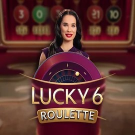 Lucky 6 Roulette logo by Pragmatic Play at Golden Panda Casino