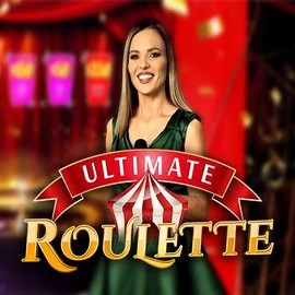 Ultimate Roulette online game logo by Ezugi on goldenpandaa.nl